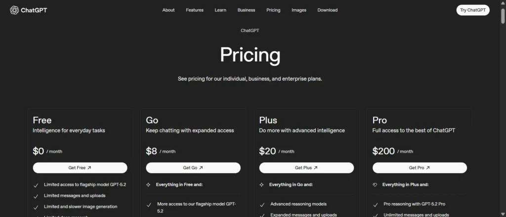 Best AI Subscriptions for Developers Under $20: What Actually Works 12 ChatGPT Plus pricing page